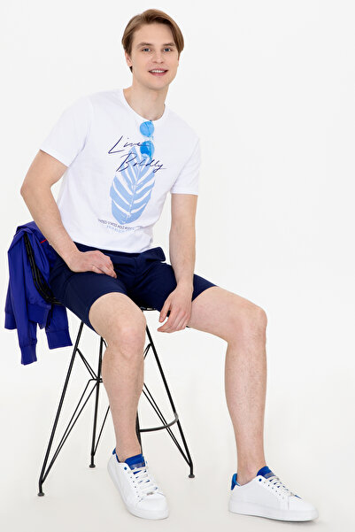 U.S. Polo Assn. Men's White Crew Neck T-Shirt 50246117 -Vr013