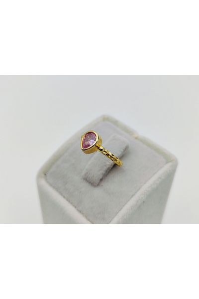 Alina Jewelry Adjustable Gemstone Rings - Tourmaline, Crystal Quartz, Citrine, Peridot and Ruby