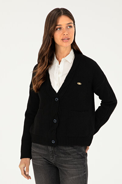 U.S. Polo Assn. Kadın Lacivert Triko Hırka 50253652-VR033