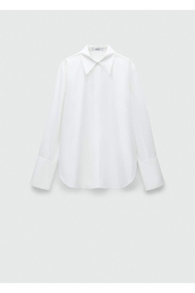 MANGO Woman %100 pamuklu oversize gömlek