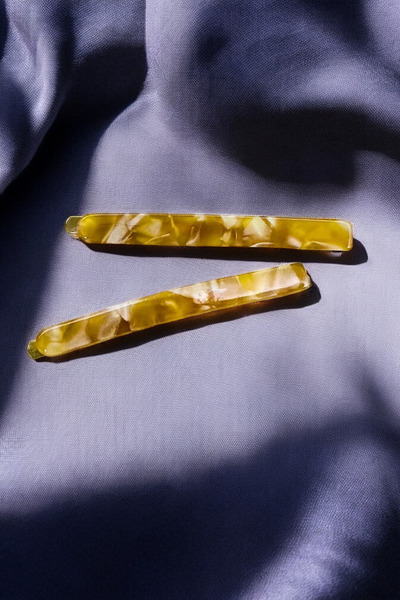 PETEK AKSESUAR 2 PCS ACRYLIC BONE QUALITY WIRE BUCKLE