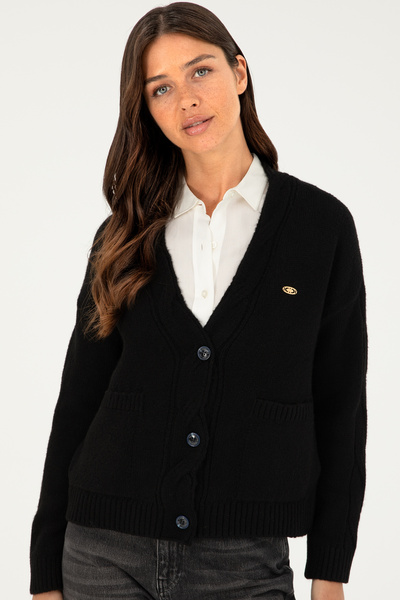 U.S. Polo Assn. Kadın Lacivert Triko Hırka 50253652-VR033