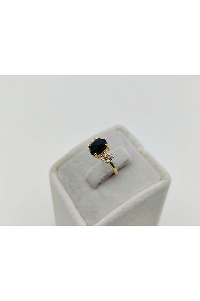 Alina Jewelry Adjustable Gemstone Rings |   Turquoise, Ruby, Emerald, Black Onyx, Rose Quartz and Aquamarine