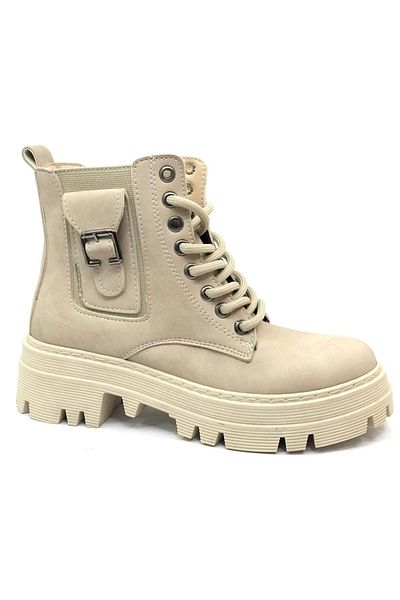 Kids Club Shoes Λευκές Γυναικείες Μπότες - Mehtap Ornamental, Λεπτομερής πόρπη, Αντιολισθητική σόλα