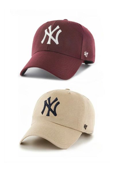 white stars Unisex Sports Ny Hat - Σετ 2 τεμαχίων με πλάτη Velcro και ρυθμιζόμενο