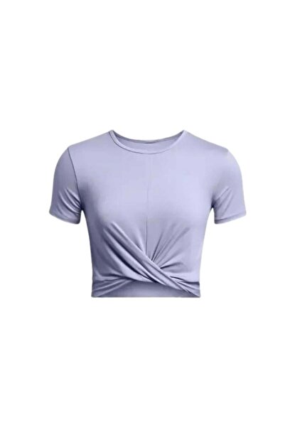 Under Armour 1383647 Motion Crossover Crop Mor Kadın T-Shirt
