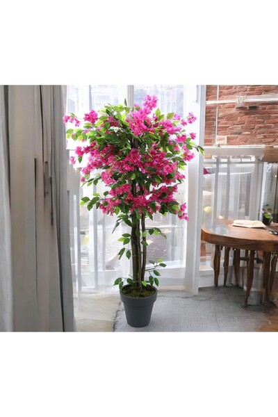 ERHAN FLOWERS ÇİÇEK & DEKORASYON 150 cm yapay fuşya  begeonvil ağacı