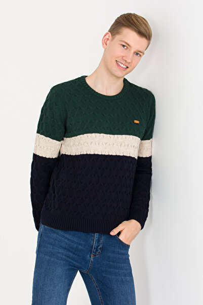 U.S. Polo Assn. Men's Navy Blue Crew Neck Sweater 50256669 -Vr033