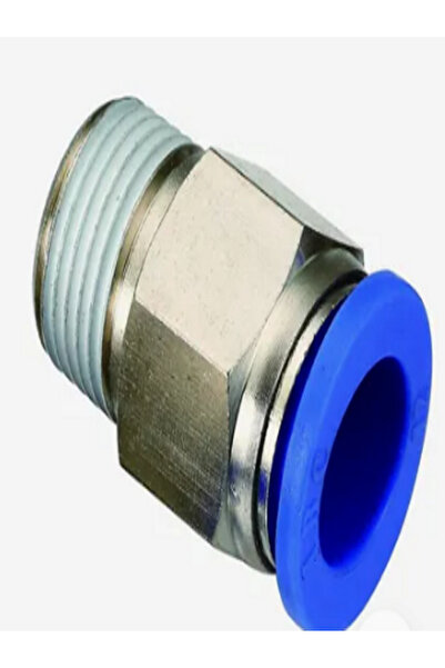 Universal Pneumatic Metric Fitting Connector Nipple M22 X 1.5-8 Pc08-M22X1.5 10Pcs