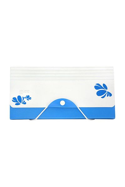 Shuter F04B 12 Compartment A5 Bellows Document File Blue Code:F04B