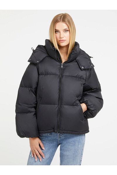 Guess feather jacket on sale