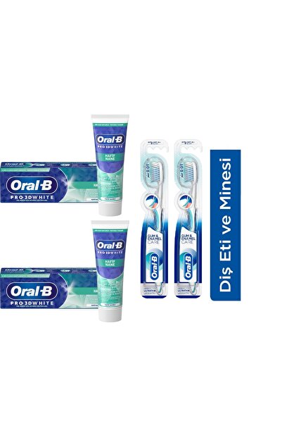Oral-B 3d White Hafif Nane Macun 75 Ml Oral-B Pro Health Hassas Diş Minesi Ul...