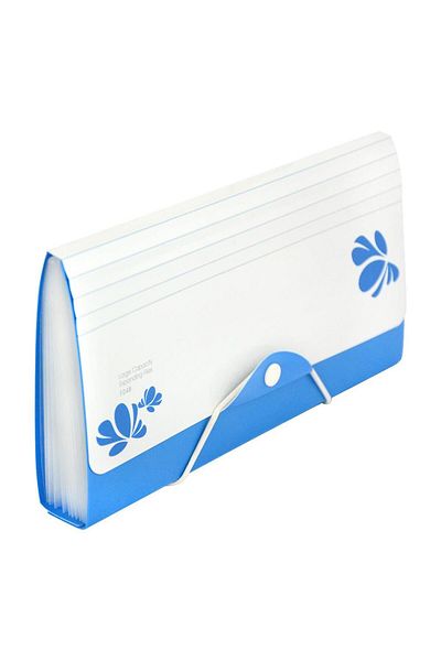 Shuter F04B 12 Compartment A5 Bellows Document File Blue Code:F04B
