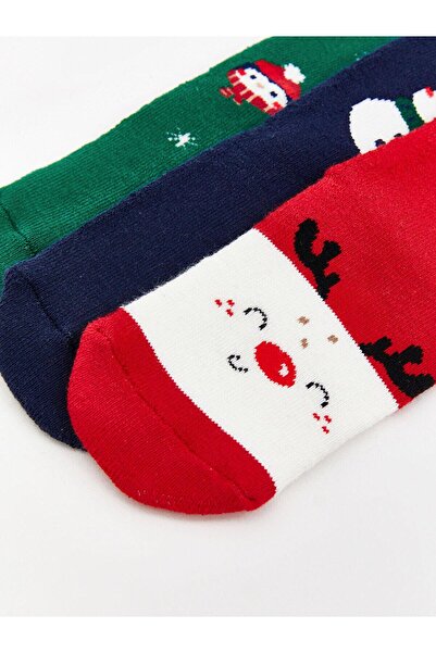 LC Waikiki LCW бебешки чорапи с печат за момчета, 3 чифта (W4)