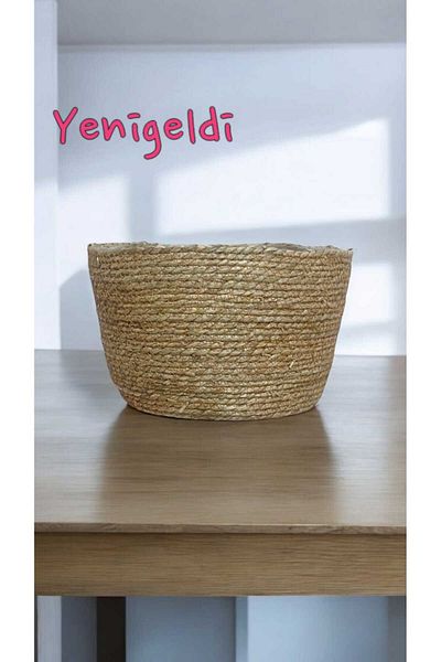 Yenigeldi 1 брой кръгла плетена кошница за съхранение - без дръжка New240039or