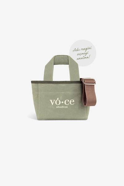 voce studios Canvas Mint Green Mini Bag