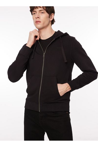 Guess Μαύρο ανδρικό φούτερ με κουκούλα - M4rq48kbk32jblk_brooks Hoodie Truck