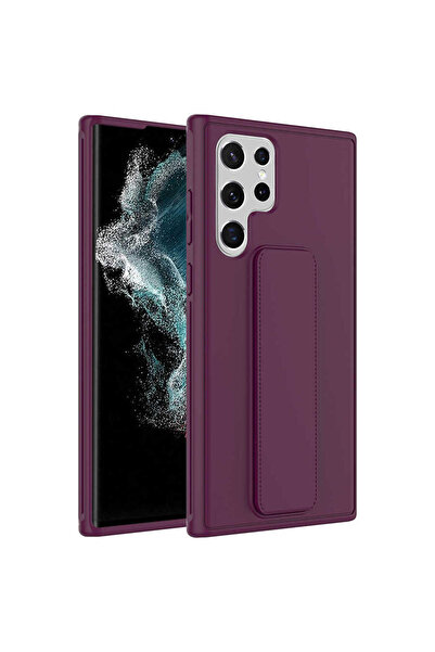 Rivor حافظة لهاتف سامسونج جالاكسي S23 الترا مع حامل للكاميرا، غطاء سيليكون مر...