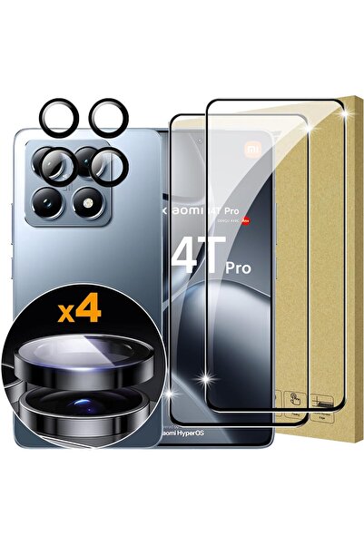 Rivor Xiaomi Mi 14t Pro İçin Uyumlu Koruyucu Jelatin + Kamera Koruyucu Çizilm...
