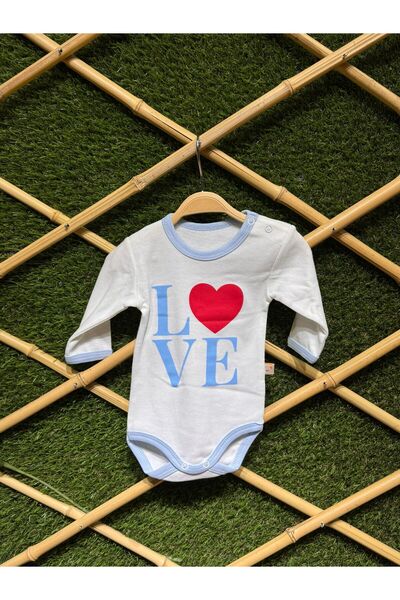 MİNİLOPPOO Baby Bady Athlete Love Printed