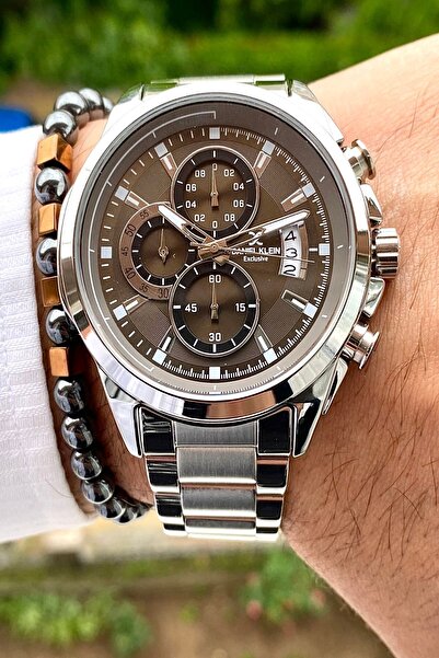 Daniel Klein Paslanmaz Çelik Kordon Erkek Kol Saati+3 atm Su Geçirmez 2 Yıl Garantili