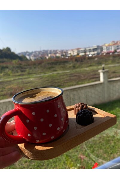 AR&MA WOOD Coffee Presentation and Tea Plate Tray with 1 Brown Wooden Catering