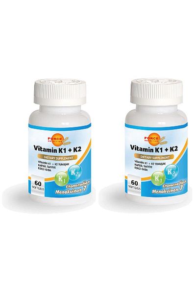 Force Nutrition Vitamin K1 K2 60 Softgel 2 Boxes