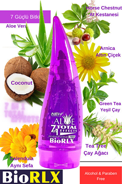 BioRLX 7'in 1 Bitkisel Etki Aloe Vera Içerikli Besleyici Nemlendirici Jel (250 ML)