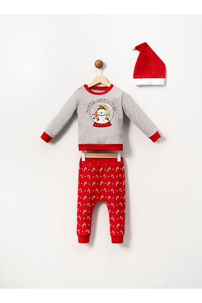 Minitex New Year's Themed Baby Set with Hat