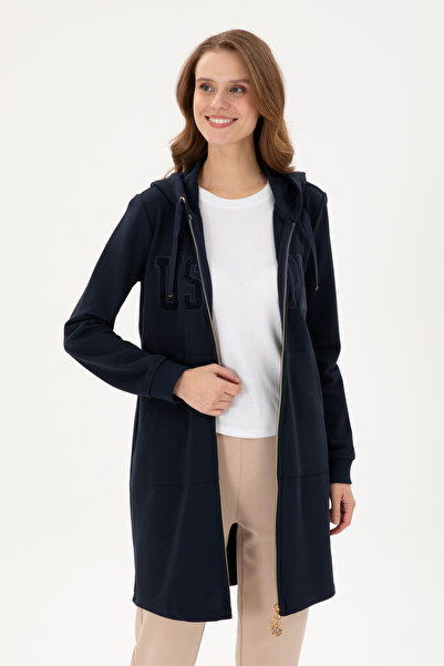 U.S. Polo Assn. سترة نسائية باللون الأزرق الداكن 50289544 -VR033