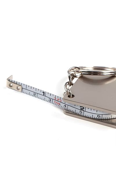 SPELT 120cm 47Inch Measuring Capacity Mini Metal Aluminum Strip Meter Measuring Tape Tape Measure Keychain