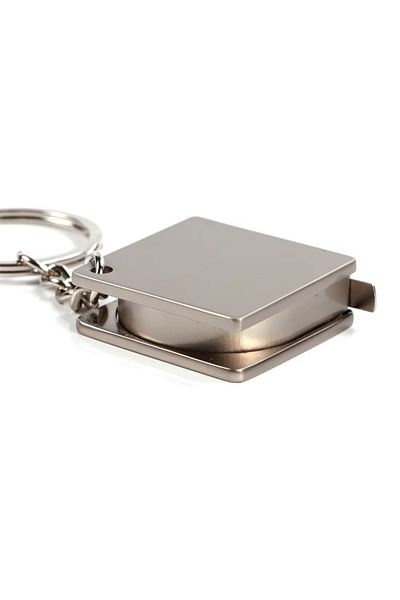 SPELT 120cm 47Inch Measuring Capacity Mini Metal Aluminum Strip Meter Measuring Tape Tape Measure Keychain