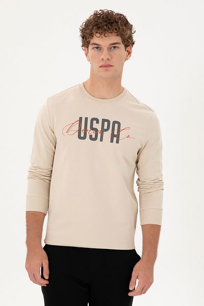 U.S. Polo Assn. Men's Stone Sweatshirt 50293407 -Vr049