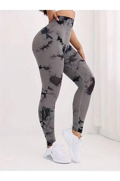 CEDAN Leggings sport pentru femei cu talie înaltă - Yoga fitness fără sudură, multicolore