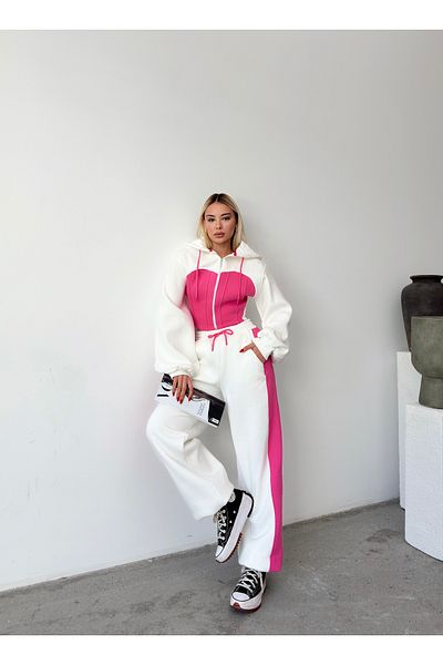 Jeevee Σετ φόρμας Loose Cut 3 Thread Crop Cardigan