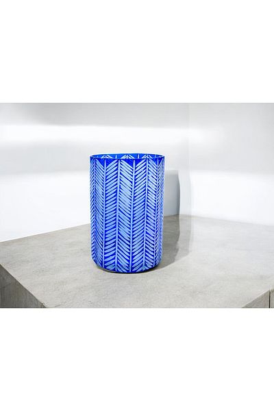 Paşabahçe Crystal Cuth Hand Crawing Glass Napkin Bucket