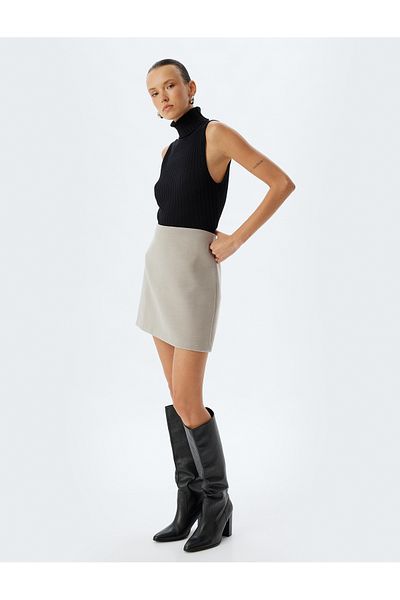 Koton Soft FlannelMiniSkirt - A-line