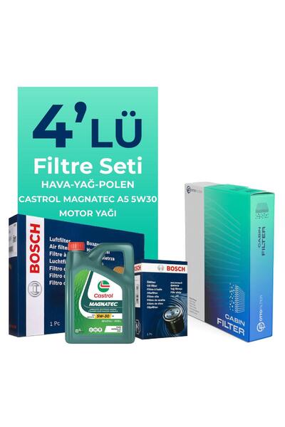Bosch Volkswagen Jetta 1.2 Tsi Filtre Bakım Seti (2011-2015) -5w30 4lt Motor ...