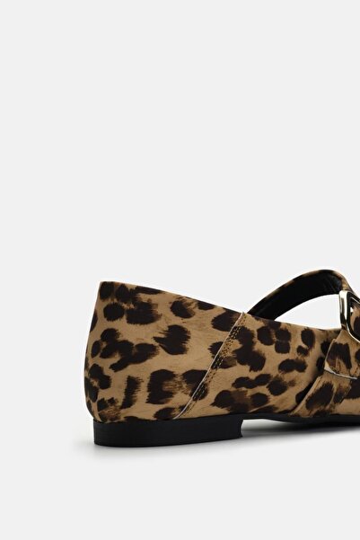 Jorbinol Lita Yumuşak Derili Düz Kadın Babet