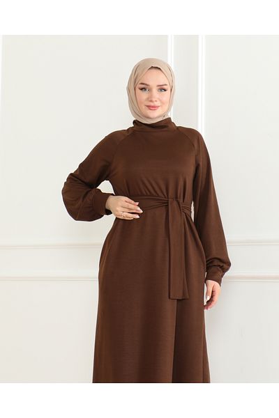 MSK Fashion Φόρεμα με ζιβάγκο με δύο κλωστές