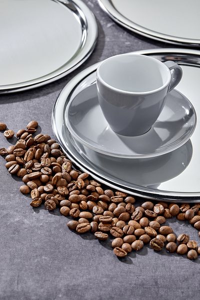Milenay Elite Series - 22cm Chrome Presentation and Promise Engagement Tray, Avant-Garde Design, 6 Pieces