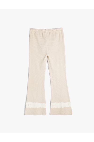 Koton Spanish Leg Trousers Batik Detailed Cotton