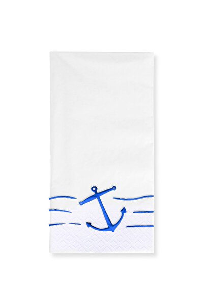 Story مجموعة من 16 منديلًا ورقيًا منقوشًا باللون الأبيض مقاس 40 × 40 سم