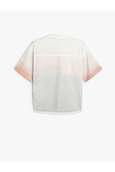 Koton Tričko Polo s krátkým rukávem a potiskem na knoflíky
