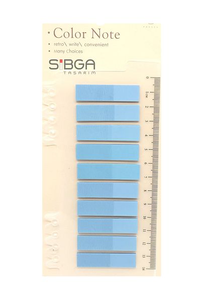 sibga tasarım Transparent Blue Post-It Bookmark Sticker - Note Paper