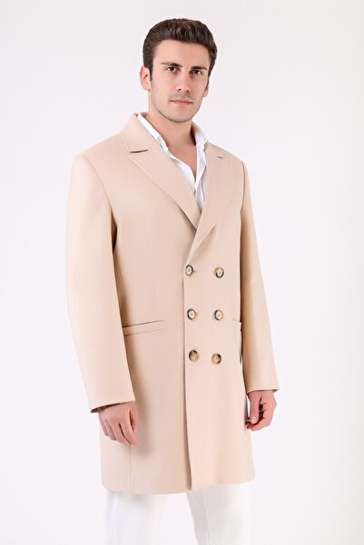 Leather Club Cream Paris Cashmere Coat