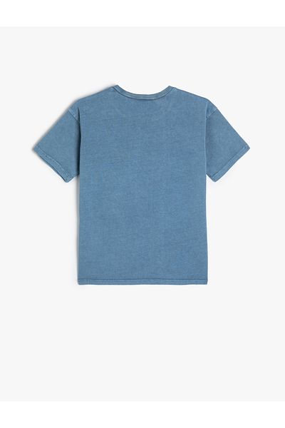 Koton Tricou din bumbac cu mânecă scurtă cu slogan imprimat
