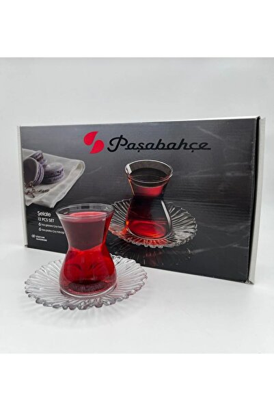 KRY Paşabahçe Şelale Çay Seti Çay Takımı - Çay Bardağı Çay Tabağı