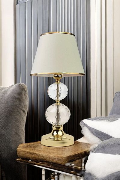BBY HOME & DESIGN Lamp Shade, Modern, Gold, Stone, Polly Model