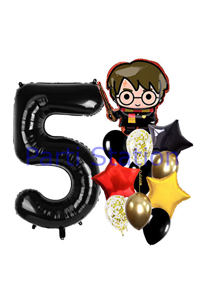 Parti Station مجموعة بالونات هاري بوتر 5 سنوات من هوجورتس، مجموعة بالونات عيد...